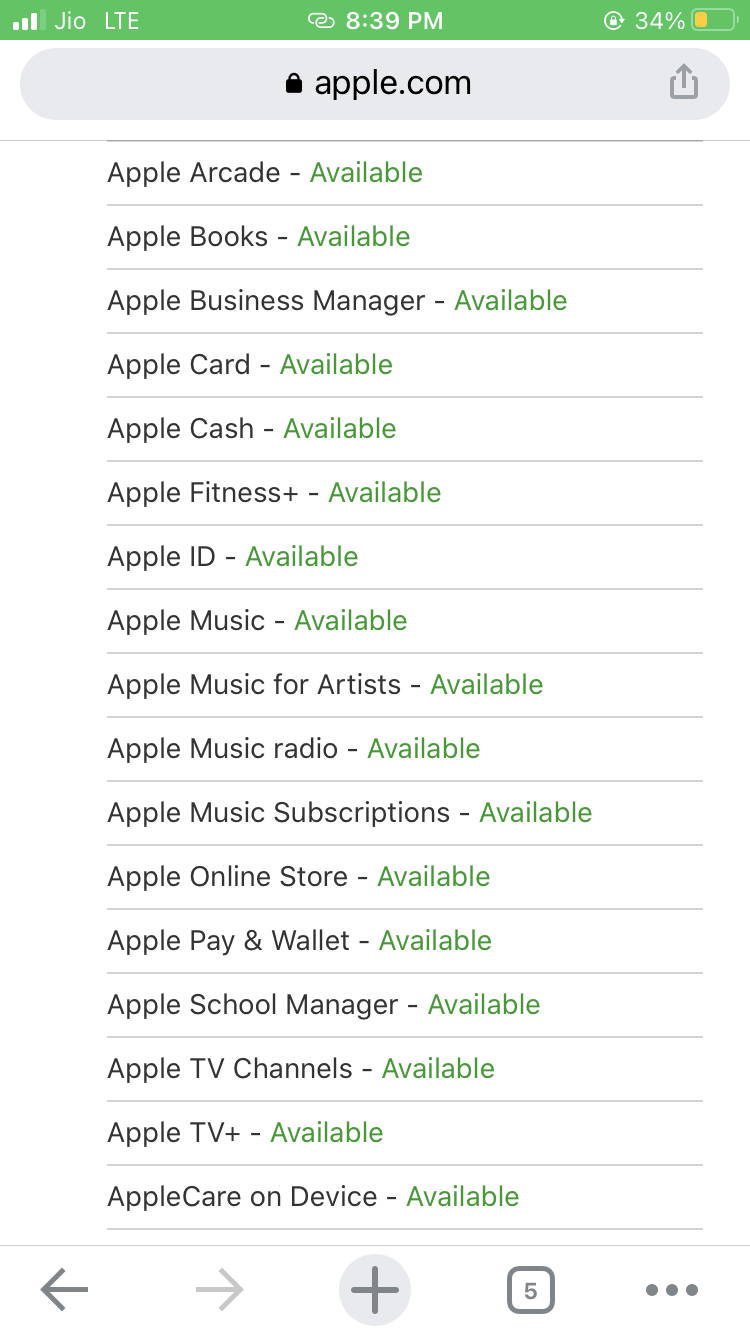 App Status