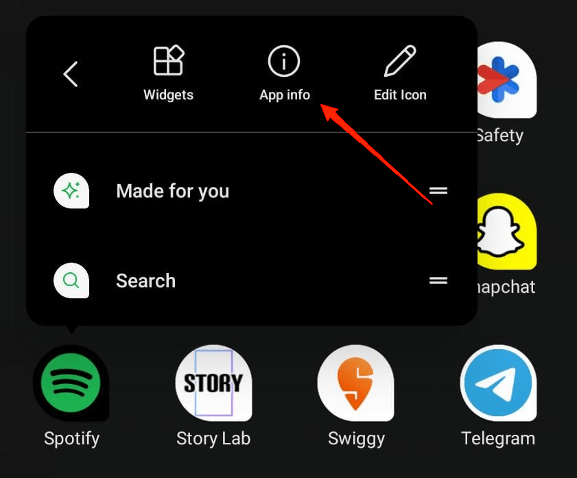 How to Fix Spotify Premium Not Working Offline on Smartphones 8 Now, tap on "app info
