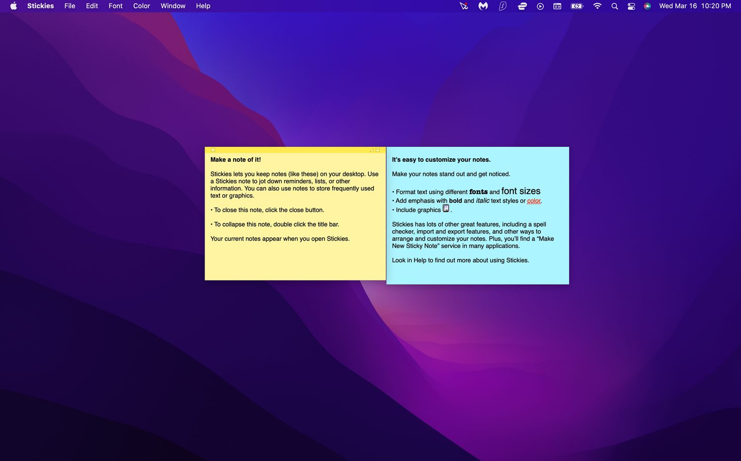 Apple Stickies