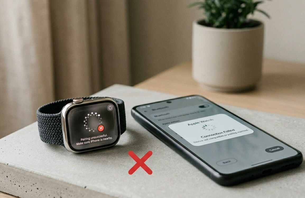 I switched from iPhone to Android after 4 years and here is what nobody tells you 9 Apple watch is unsuccessful in pairing with an android device
