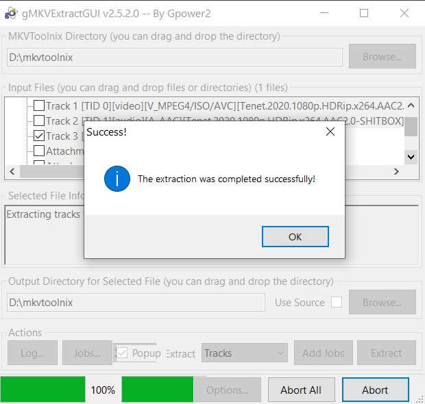 Extract Hardcoded Subtitles from Video on Windows PC 7 As soon as the extraction is complete, you shall be notified of the same. You could then access this SRT subtitle file from your working directory