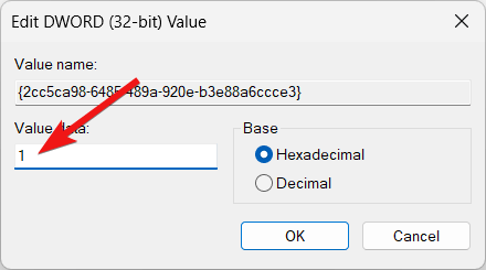 How to Remove the 'Learn More About this Picture' Icon in Windows 11 8 Assign 1 as the value data