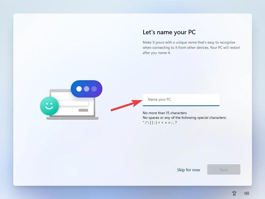 How to Reinstall Windows 11 from BIOS? 12 Assign a name to your PC
