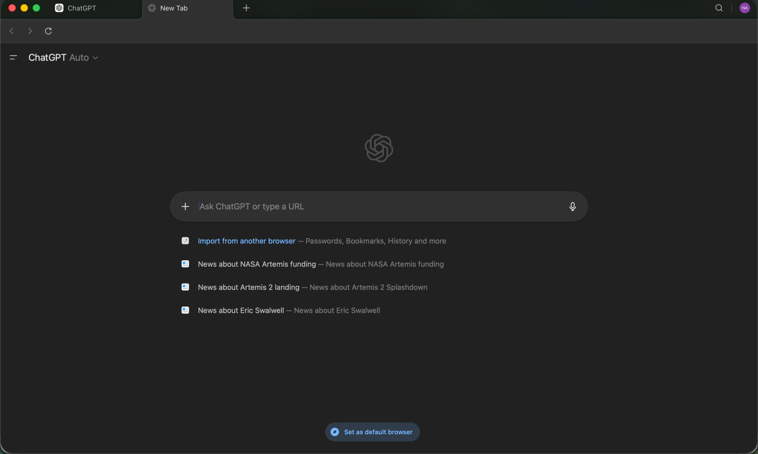 I Tested Chrome's Ask Gemini and ChatGPT Atlas: Only One Changed How I Browse 6 Atlas_Browser_home_interface