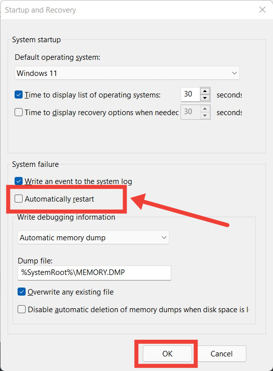 Automatically Restart