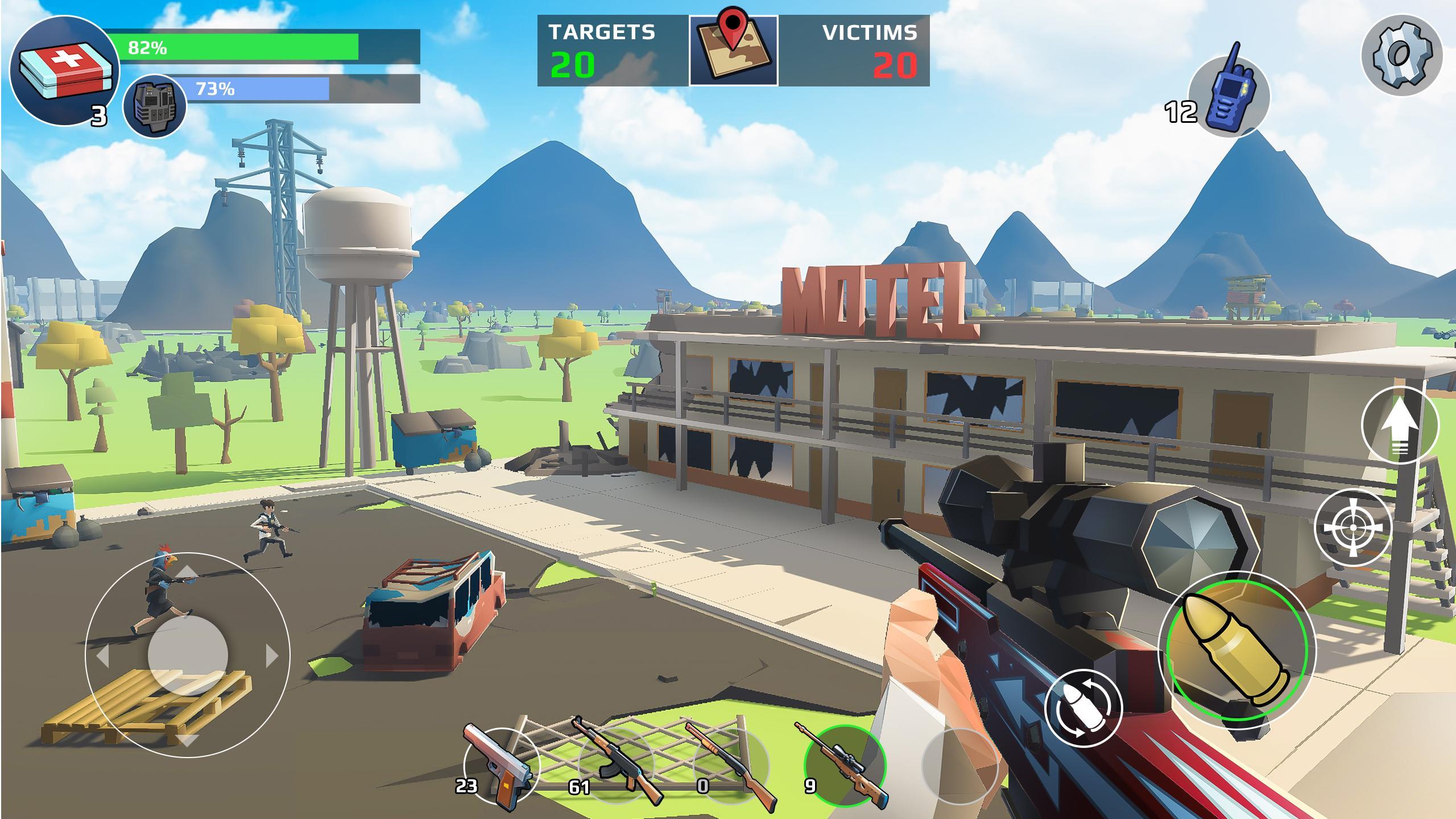Top Free Offline BR Games Like PUBG Mobile without Internet 3 Battle Royale - The FPS Shooter