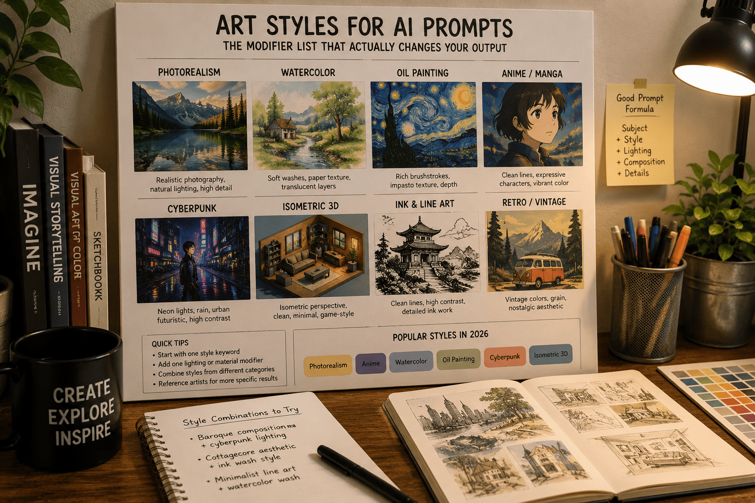 Best Art Styles for AI Image Prompts