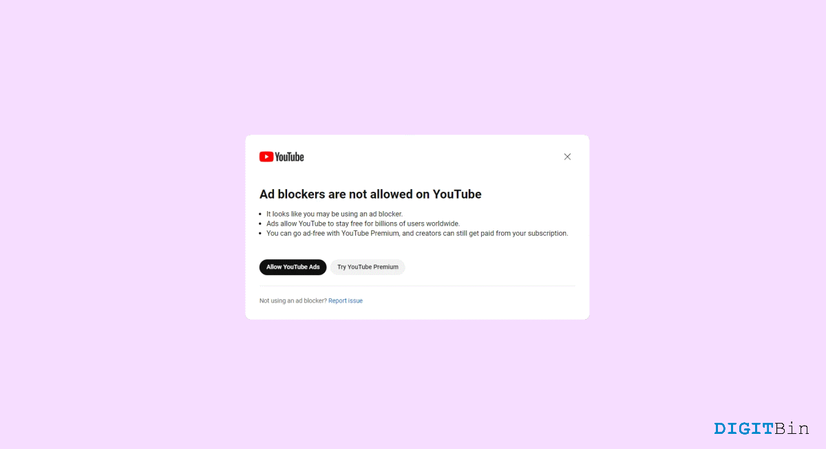 Best Ways to Bypass 'Ad Blockers are Not Allowed on YouTube' 1 Best Ways to Bypass Ad Blockers are Not Allowed on YouTube
