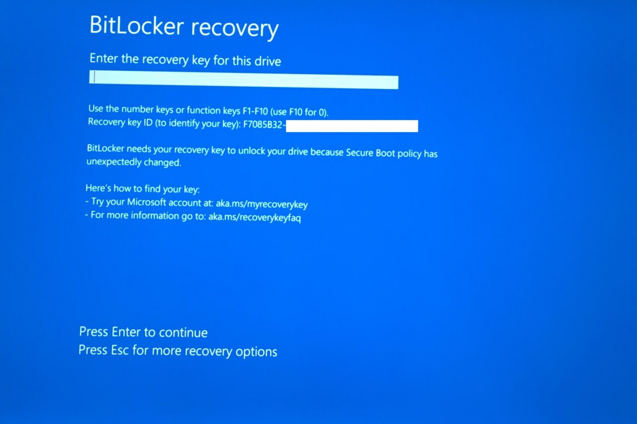 FIX: BitLocker Key Error - 'Enter the Recovery Key for this Drive in Windows 11 2 BitLocker enter the recovery key for this drive in Wndows 11