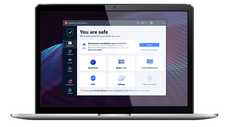 7 Best Free Antivirus for Mac M1 Computer 5 Bitdefender