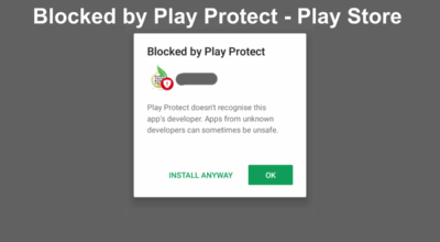 Blocked by Play Protect - Play Store