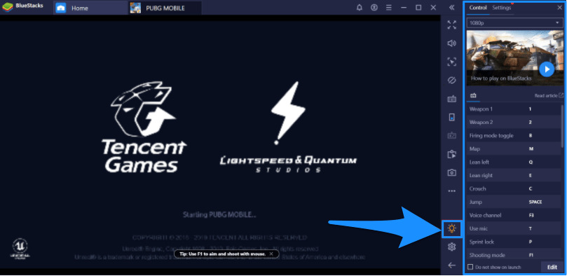Download Beta PUBG Mobile for PC | Windows and Mac 4 Bluestacks_Control