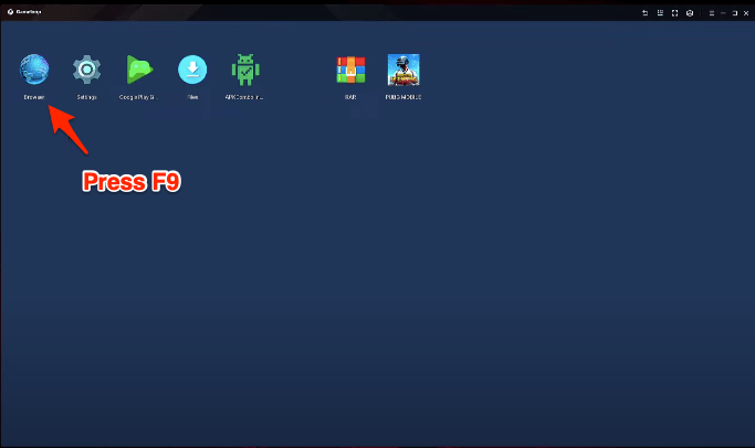 Browser in Gameloop