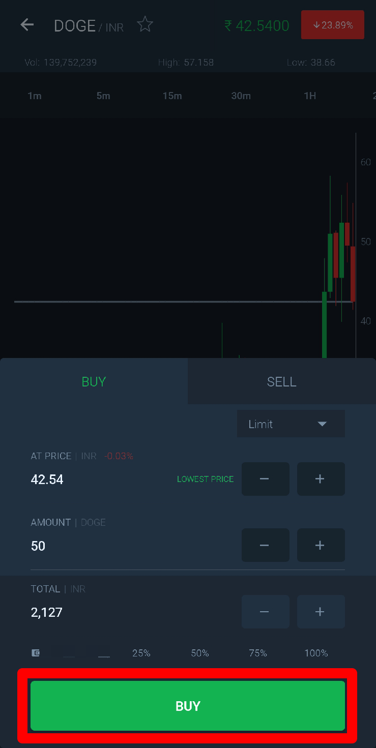 Buy DOGE