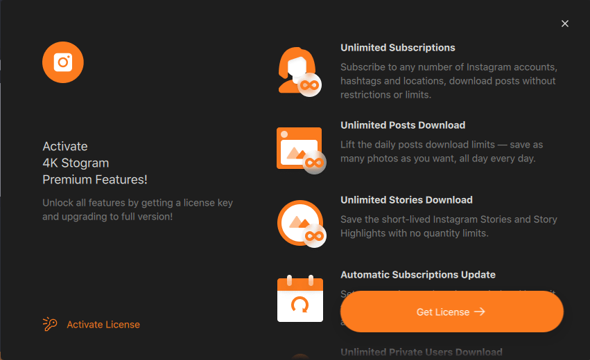 4K Stogram | Download Instagram Stories, Videos and Photos 9 Buy License for Unlimited Access
