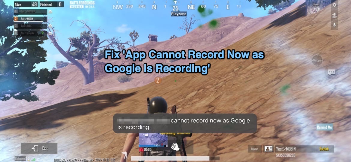 Fix 'App Cannot Record Now as Google is Recording' for Android 1 Cannot Record Now as Google is Recording Fix
