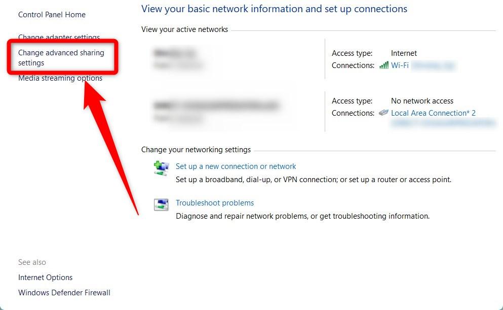How to Fix Windows 11 Bluetooth File Transfer Not Working? 11 Change Advanced Sharing Settings