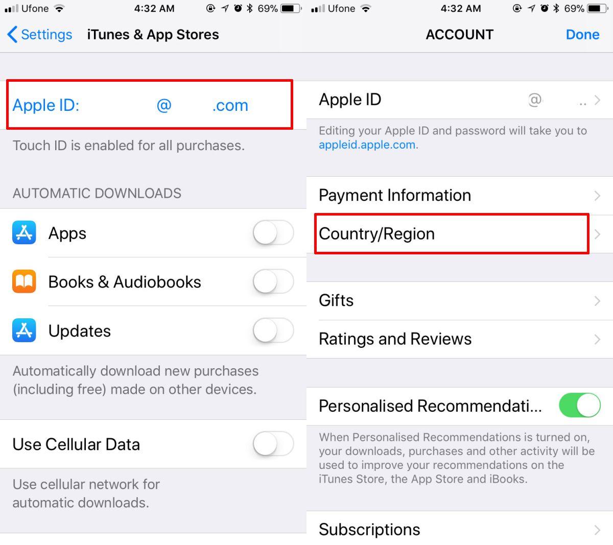 How to Install and Update PUBG Mobile on iOS in India? 2 Change Country