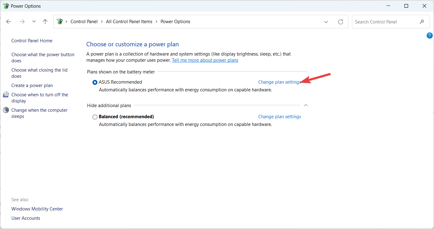 Why My Fan Speed Up when PC Screen Turns OFF? 11 Change plan settings