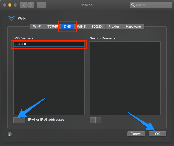 Fix "Safari Can't Find the Server" Error on Mac 9 Change DNS