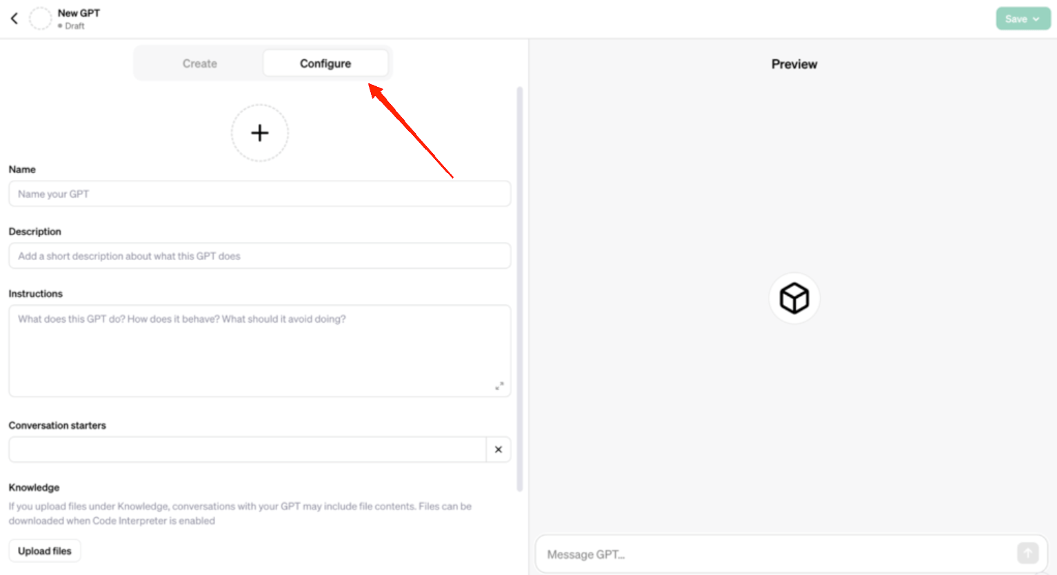 How to Create a Custom ChatGPT Assistant for Fast Responses 6 Next, click on the 'Configure' tab