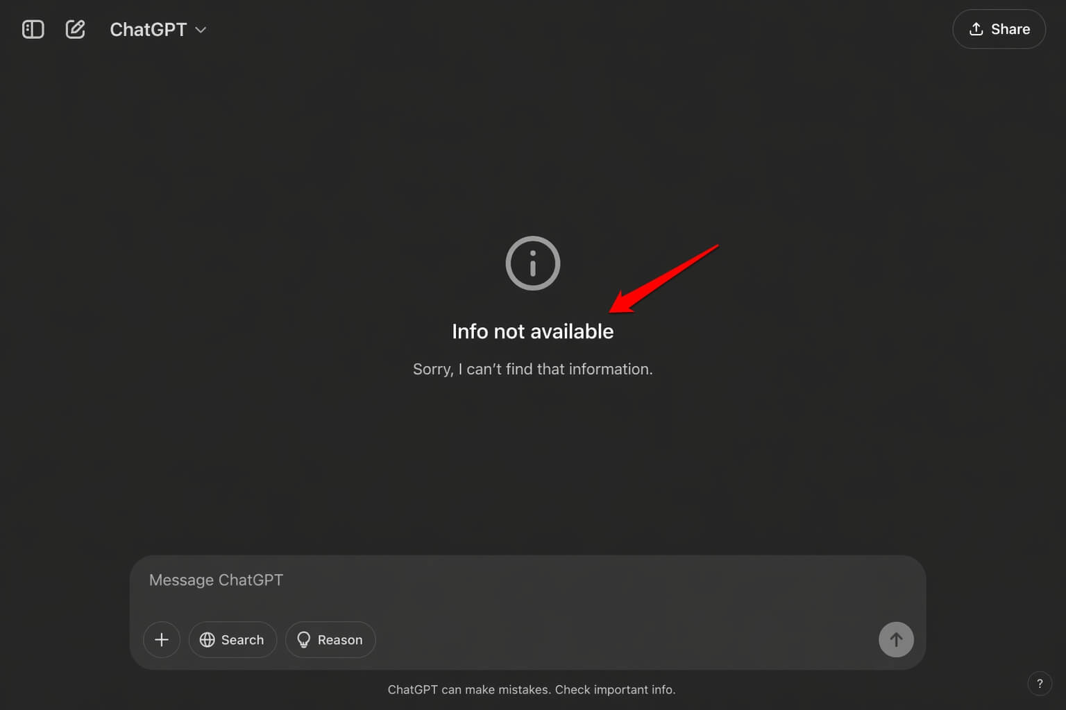 I ditched Google to use ChatGPT Search for an entire month and here is what actually broke 7 ChatGPT info not available error