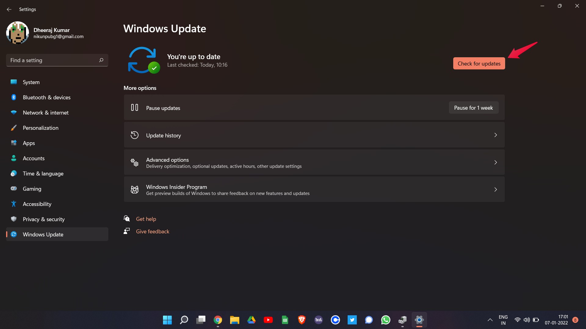 How to Fix Space Bar Not Working Windows 11? 13 Check for Update