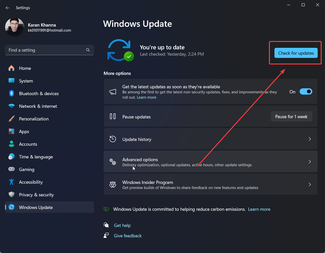 How to Fix FAT FILE SYSTEM (fastfat.sys) BSOD on Windows 6 Check for updates