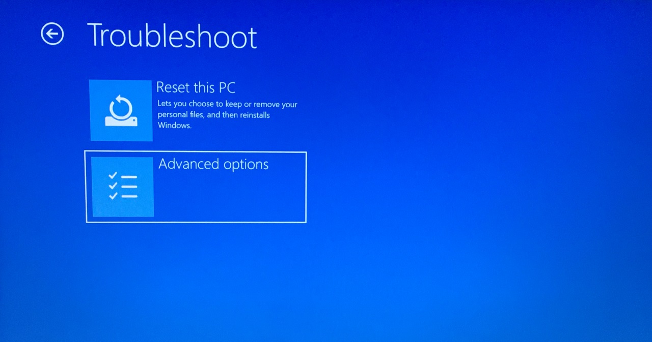 FIX: (VAN9001) This Build of Vanguard Requires TPM Version 2.0 in Windows 11 9 Choose Advanced Options (6)