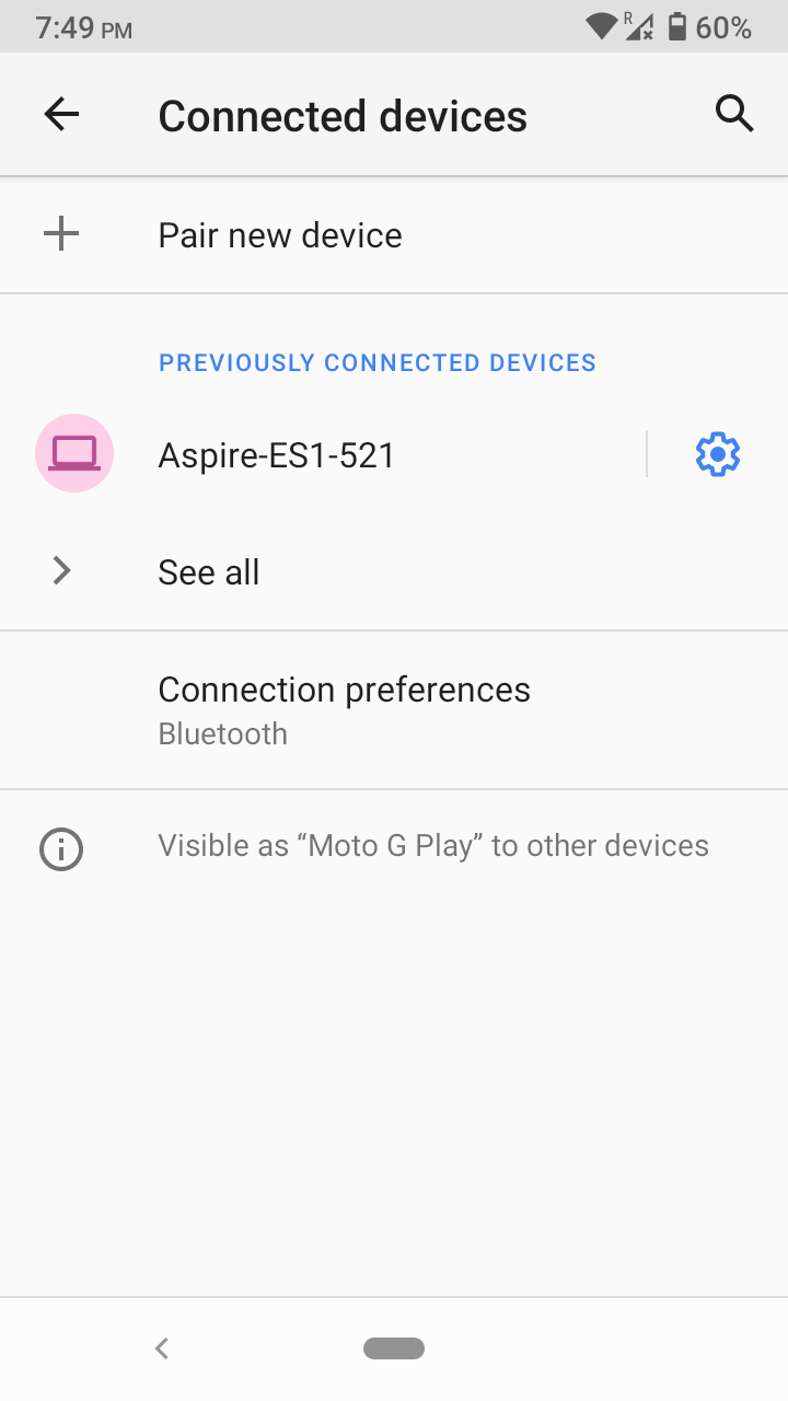 How to Use Bluetooth Send Files from Android to Windows? 3 Choose “Connection preferences” to continue
