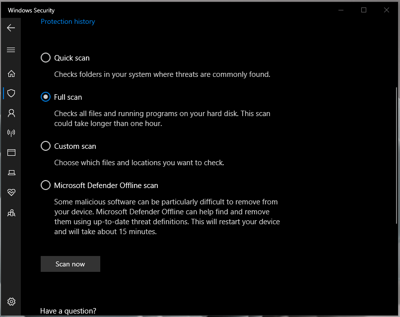 Fix - The Application Was Unable To Start Correctly (0xc0000142) 5 Choose “Full scan” and then click on “Scan Now” to begin
