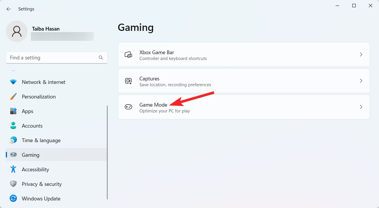 How to Improve the Gaming Experience on Windows 11 3 Choose Game Mode