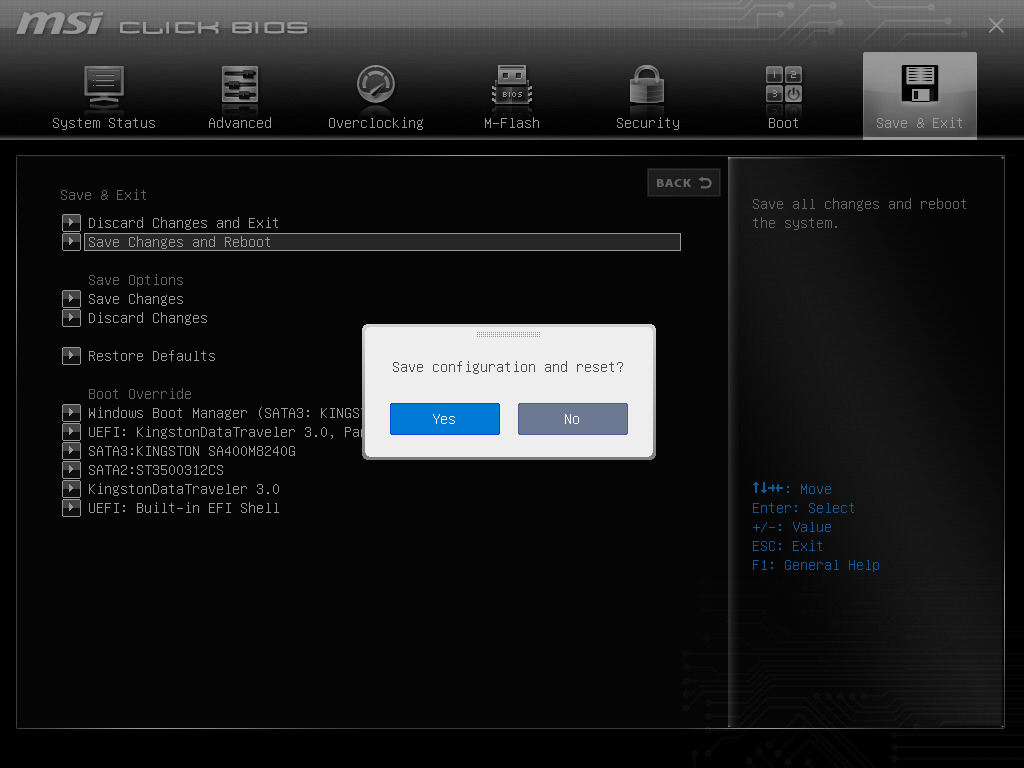 How to Enable TPM 2.0 in Motherboard BIOS? 15 Choose “Save Changes and Reboot” and press enter key to confirm it