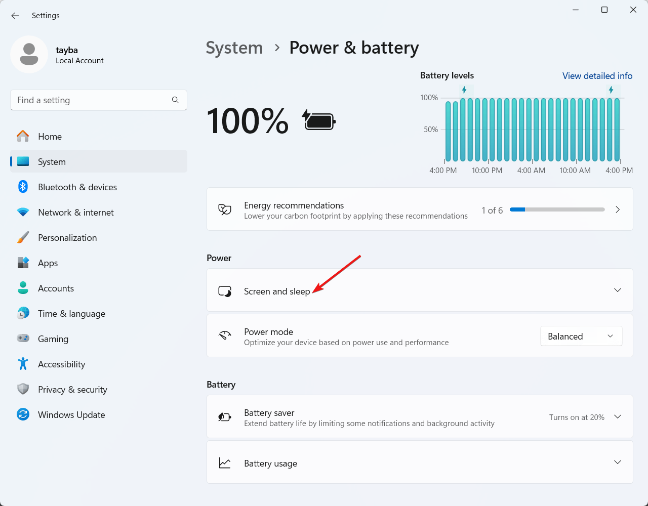 How do you Change the Screen Timeout in Windows 11 5 Choose Screen and Sleep