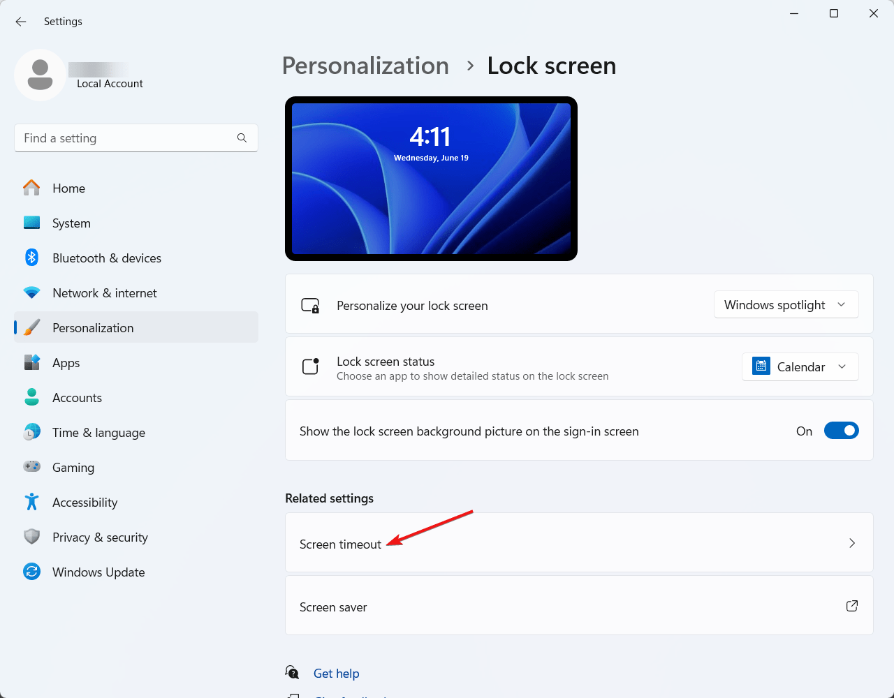 How do you Change the Screen Timeout in Windows 11 4 Choose Screen timeout