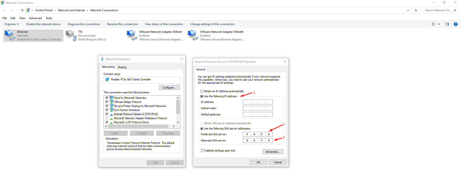 How to Fix the Windows Update Error Code 8024402C? 10 Choose “Use the following IP address”