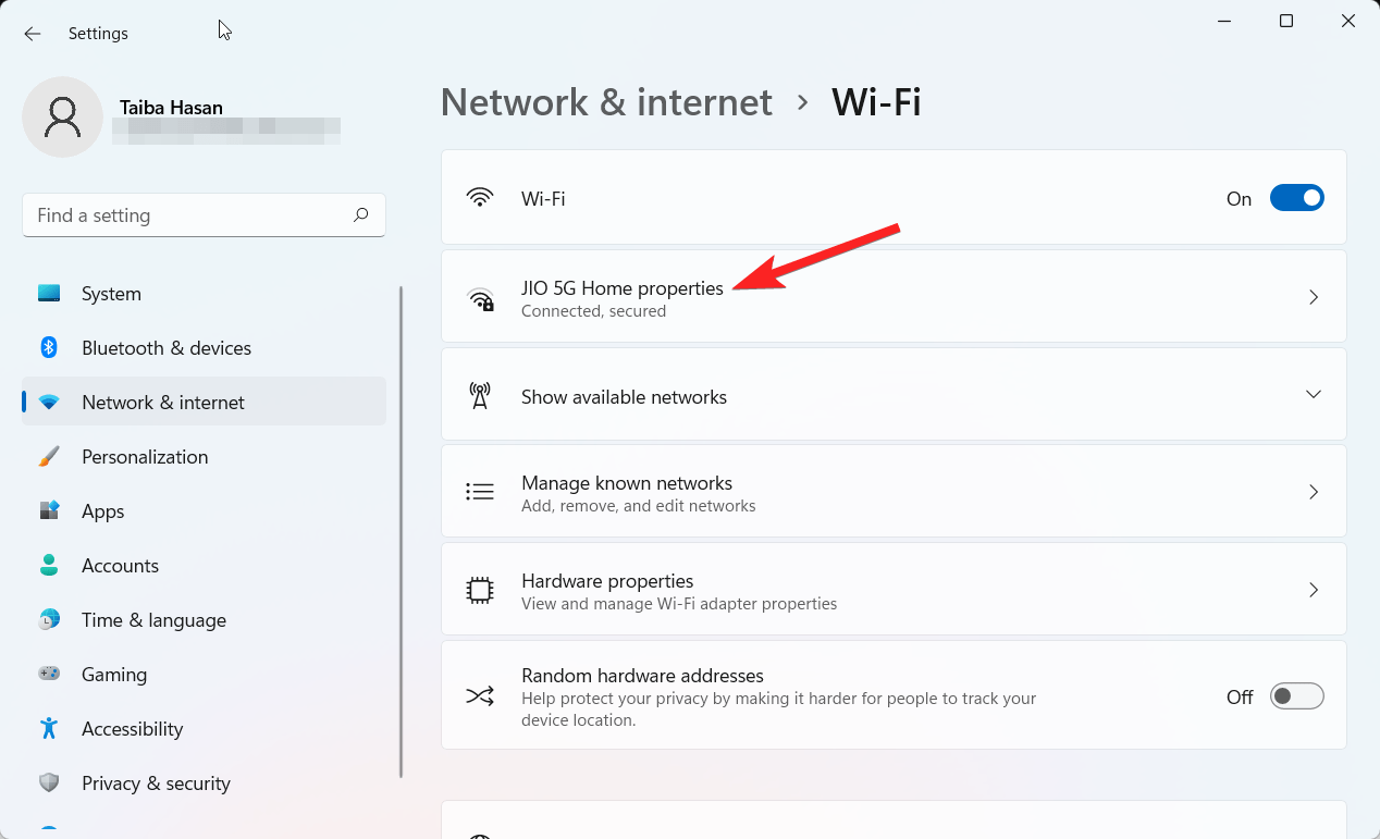 How to Set a Static IP Address on Windows 11? 9 Choose Wifi Properties