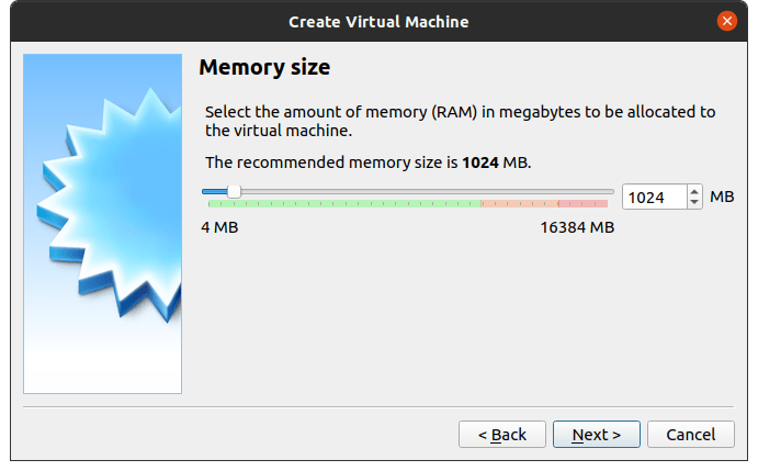 How to Run and Use Windows 10 in Linux PC? 14 Choose the RAM, and I have selected 1024MB (1GB) because it is more than enough to run basic programs and applications