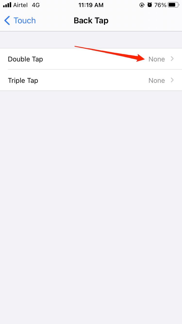 How to Turn Apple Logo on your iPhone into a Secret Button? 4 Choose the double tap or triple tap menu