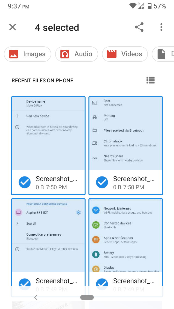 How to Use Bluetooth Send Files from Android to Windows? 10 Choose the files that you want to send to Windows.