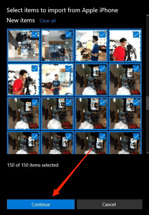 How to Transfer Local iPhone Photos and Videos to Windows PC? 17 Choose the photos you want to transfer. You can pick specific ones or select all of them.