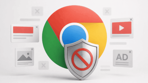 Chrome Extension Ad Blocker Concept Image