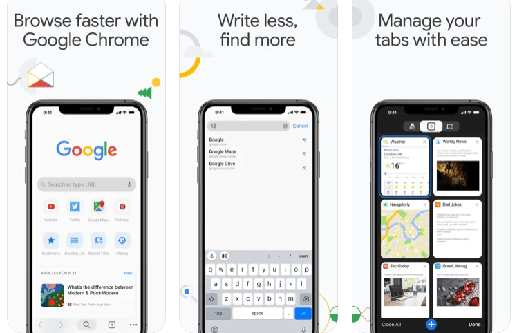 15 Best Browser For iPhone for Surfing the Web 3 Chrome for iPhone