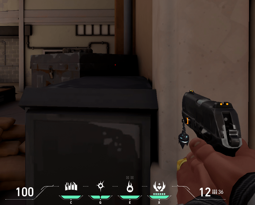 How to Get Circle Crosshair in Valorant? 9 Circle Dot Crosshair in the Range (1)