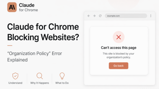 Claude for Chrome is Blocking Websites: What’s Causing the “Organization Policy” Error 3