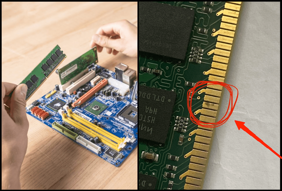How to Make Sure that your PC RAM is Healthy? 2 Clean RAM connecting points (golden coloured) using a Que tip dipped in either Nail polish remover, thinner solution, or isopropyl alcohol solution.