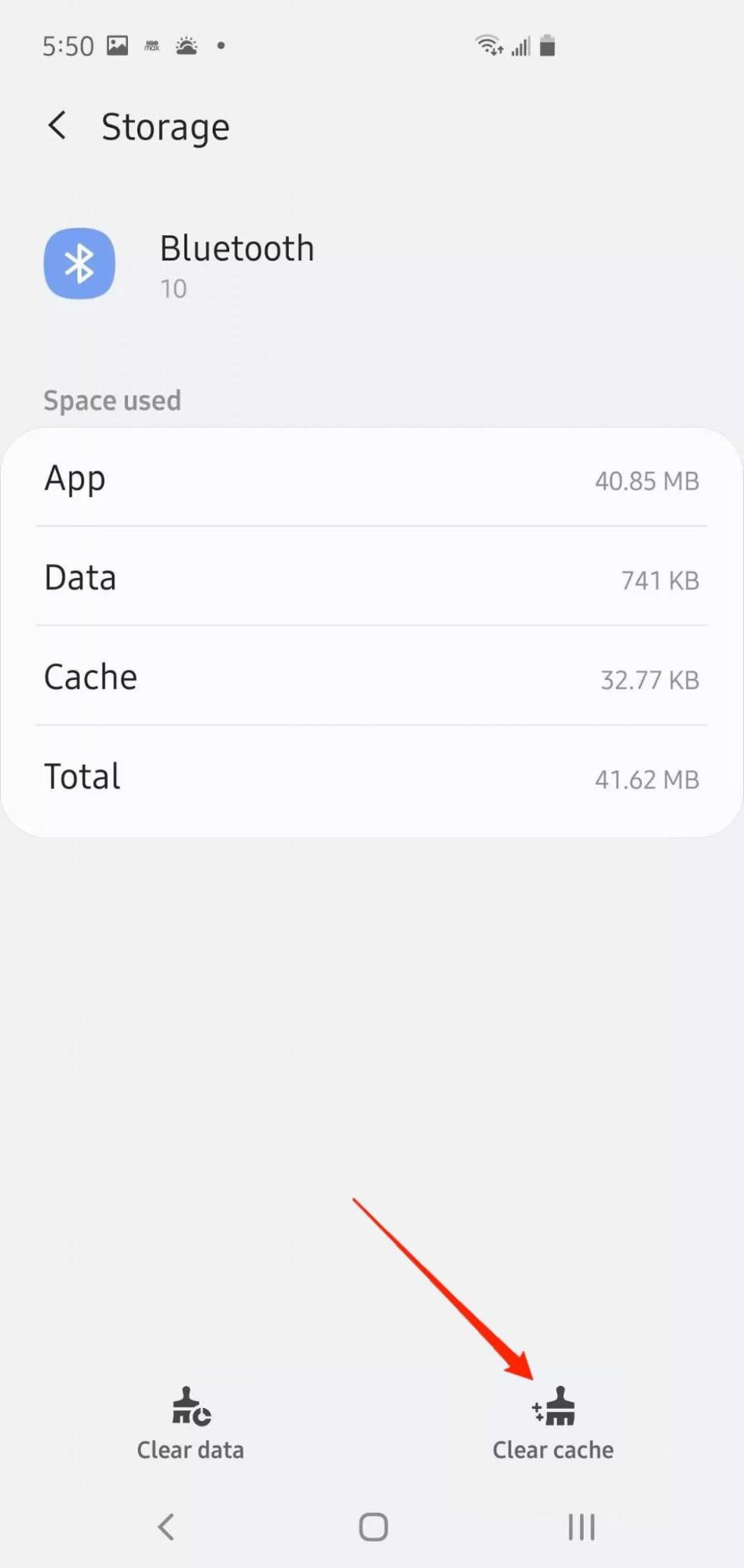 Fix Bluetooth Not Working or Pairing Issue on Samsung Mobile 8 Clear Bluetooth Cache
