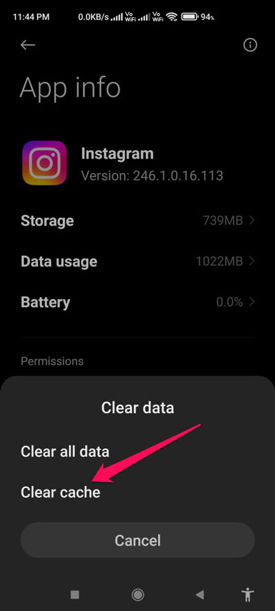 How to Fix Instagram Notifications Not Working on Android? 3 Clear Instagram Cache
