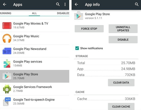 How to Install Apps which are Not Available in your Country ? 3 Clear Data and Cache Google Play Store