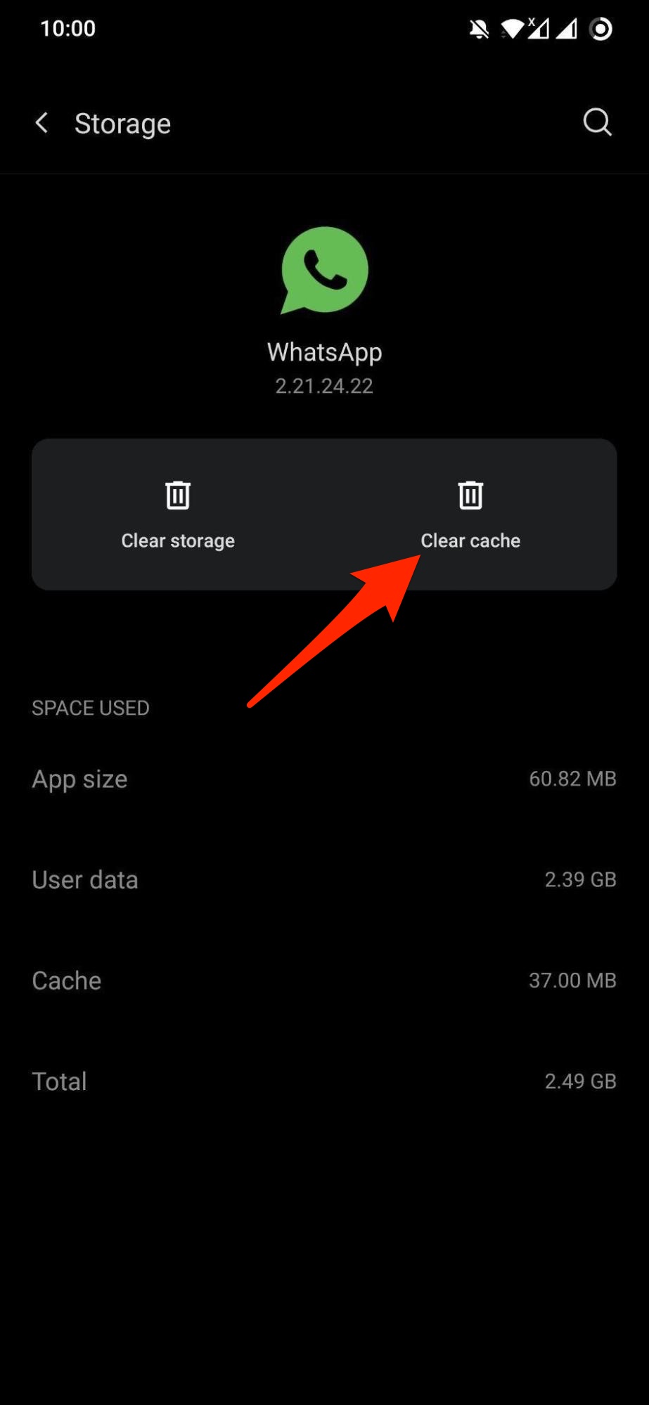 How to Fix WhatsApp Video Call Not Working Android 5 Clear_Cache_WhatsApp